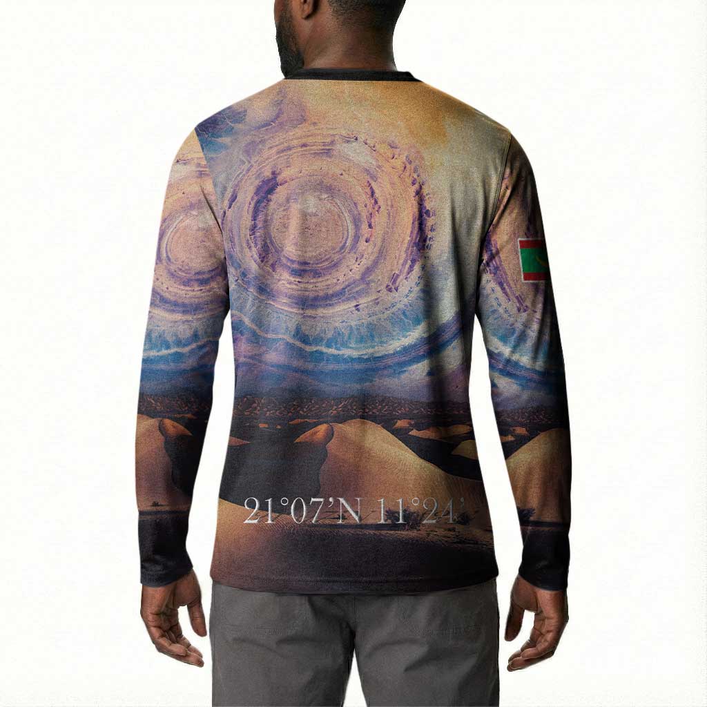 Mauritania Richat Structure Button Sweatshirt Eyes of the Sahara