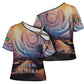 Mauritania Richat Structure Cross Shoulder Shirt Eyes of the Sahara