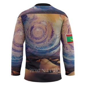 Mauritania Richat Structure Hockey Jersey Eyes of the Sahara