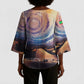 Mauritania Richat Structure Kimono Sleeve Blouse Eyes of the Sahara