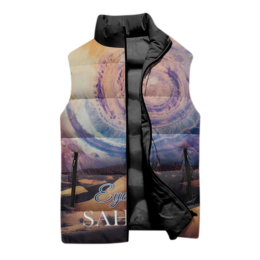 Mauritania Richat Structure Sleeveless Puffer Jacket Eyes of the Sahara