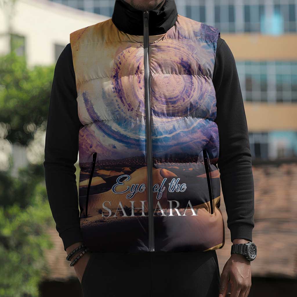 Mauritania Richat Structure Sleeveless Puffer Jacket Eyes of the Sahara