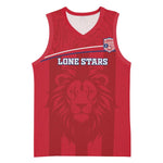 Custom Liberia Basketball Jersey Football Lion Mascot - Red LT15