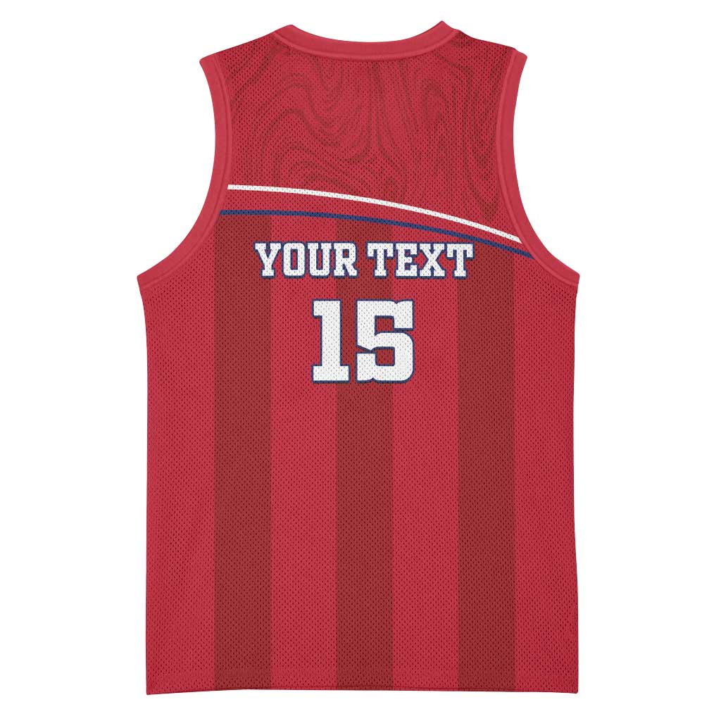 Custom Liberia Basketball Jersey Football Lion Mascot - Red LT15