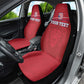 Custom Liberia Car Seat Cover Football Lion Mascot - Red