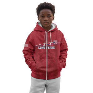 Custom Liberia Kid Hoodie Football Lion Mascot - Red