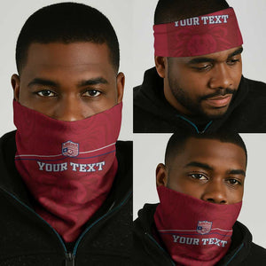 Custom Liberia Neck Gaiter Football Lion Mascot - Red LT15