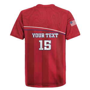 Custom Liberia Rugby Jersey Football Lion Mascot - Red
