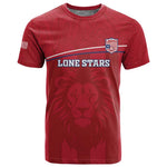 Custom Liberia T shirt Football Lion Mascot - Red