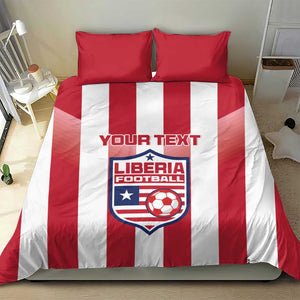 Custom Liberia Football Bedding Set The Lone Stars Sporty Style