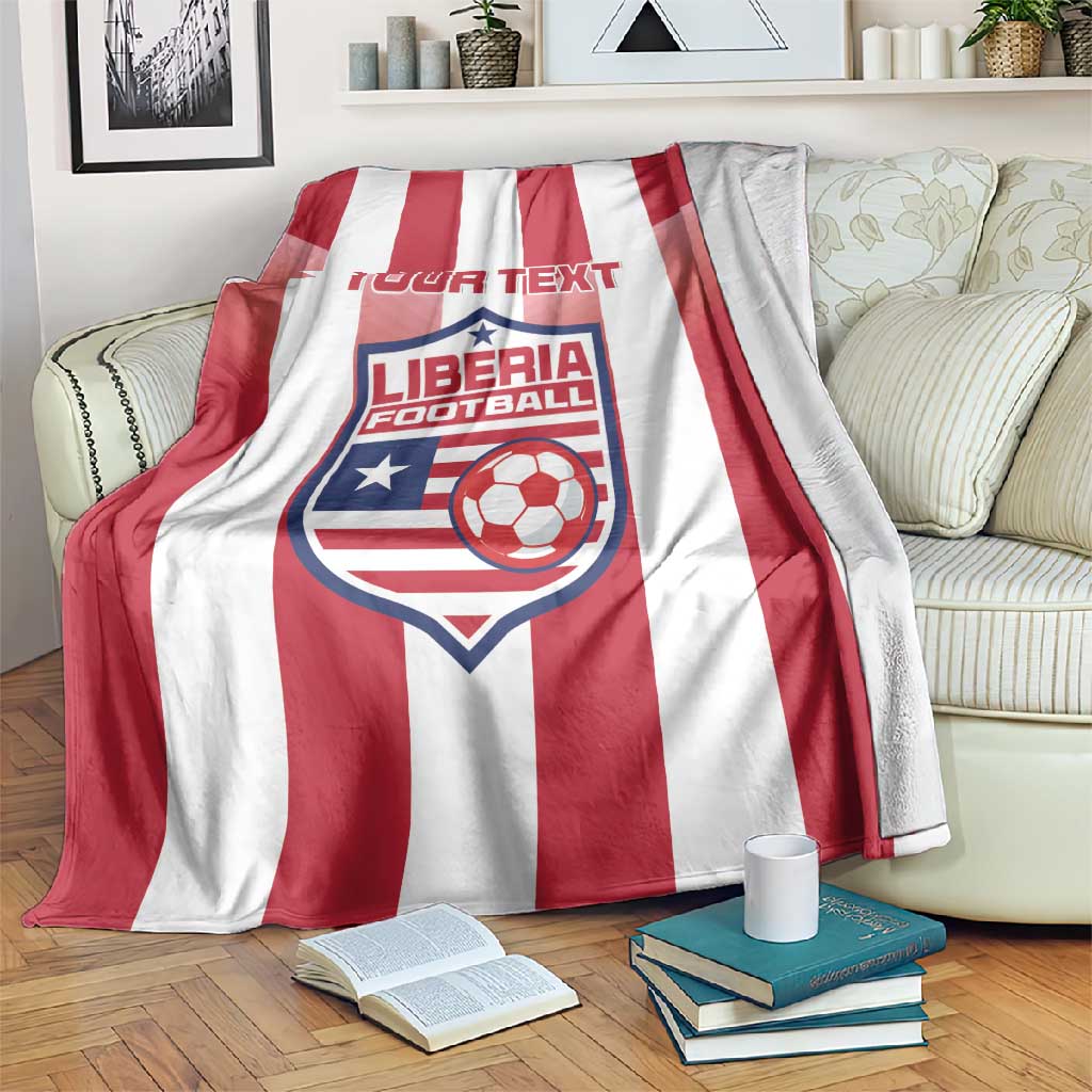 Custom Liberia Football Blanket The Lone Stars Sporty Style