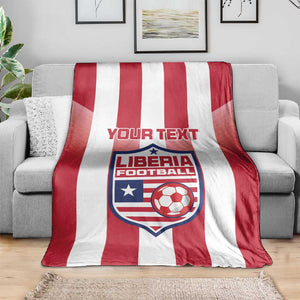 Custom Liberia Football Blanket The Lone Stars Sporty Style