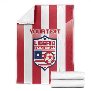 Custom Liberia Football Blanket The Lone Stars Sporty Style