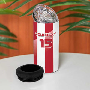 Custom Liberia Football 4 in 1 Can Cooler Tumbler The Lone Stars Sporty Style