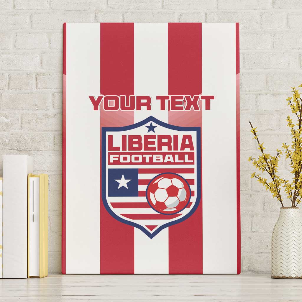 Custom Liberia Football Canvas Wall Art The Lone Stars Sporty Style