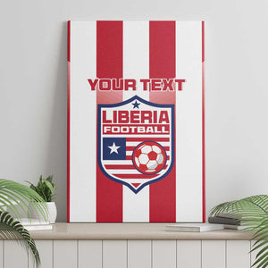 Custom Liberia Football Canvas Wall Art The Lone Stars Sporty Style