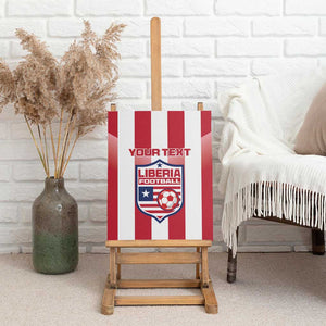 Custom Liberia Football Canvas Wall Art The Lone Stars Sporty Style