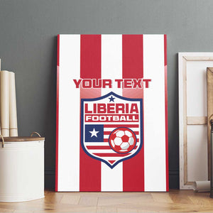 Custom Liberia Football Canvas Wall Art The Lone Stars Sporty Style