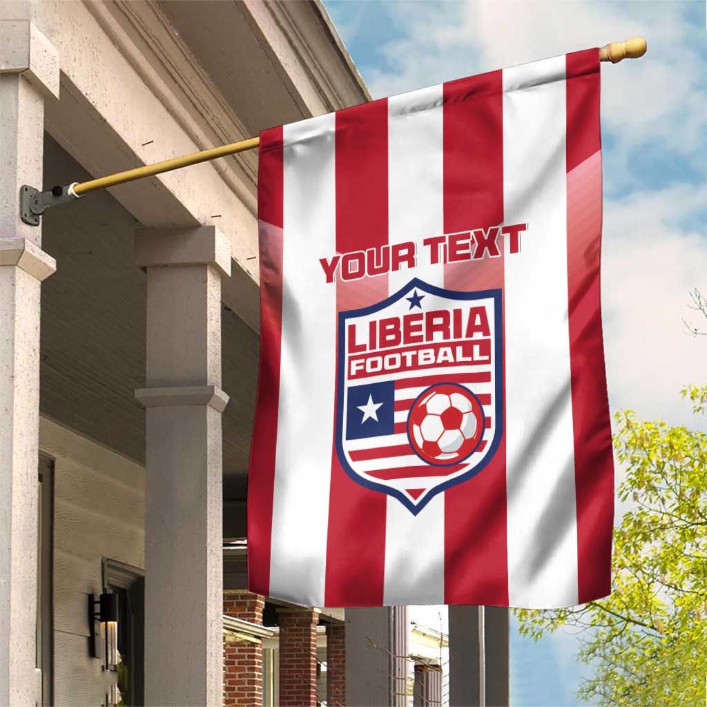 Custom Liberia Football Garden Flag The Lone Stars Sporty Style