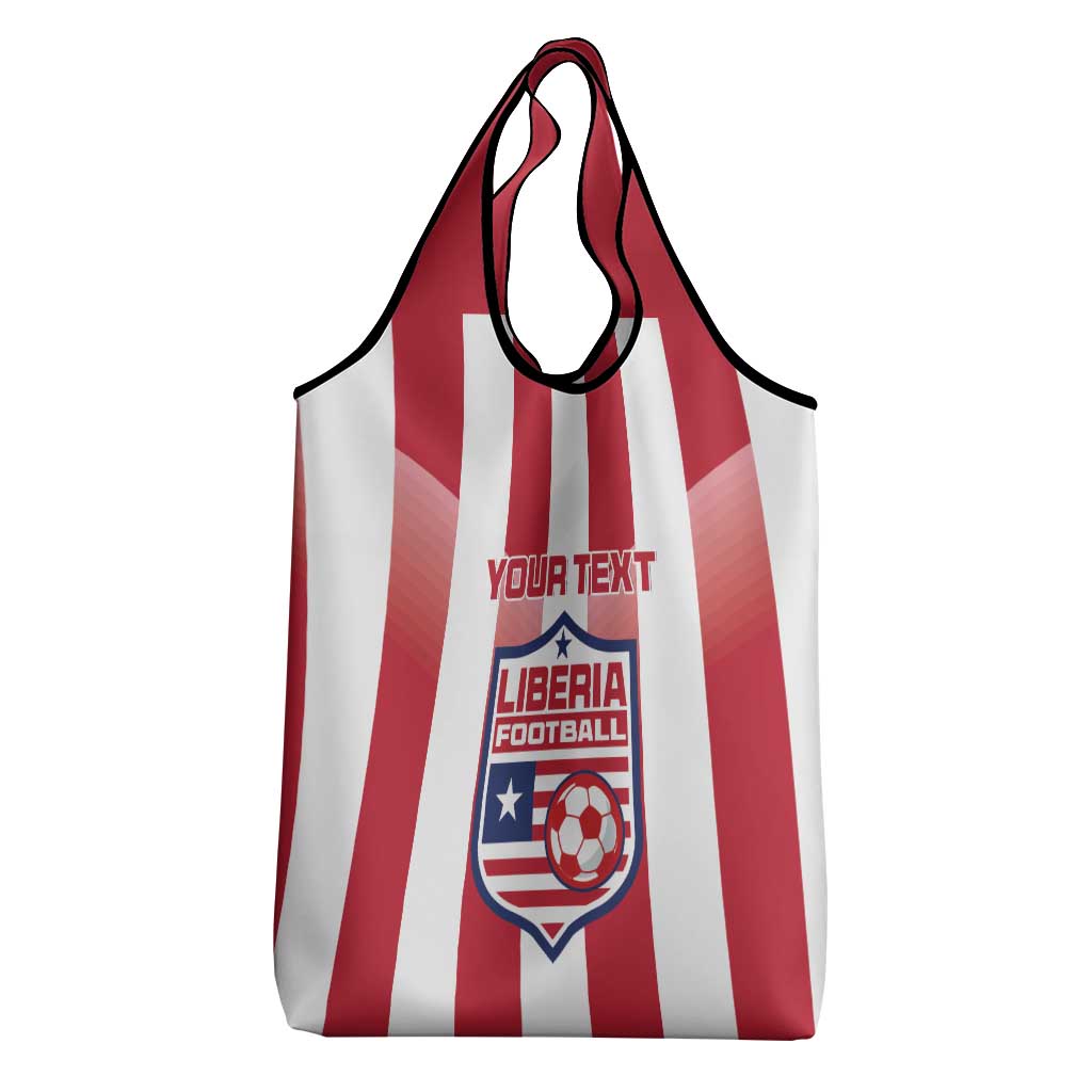 Custom Liberia Football Grocery Bag The Lone Stars Sporty Style