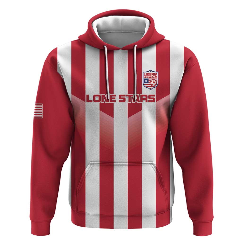 Custom Liberia Football Hoodie The Lone Stars Sporty Style