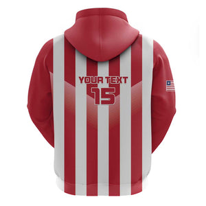 Custom Liberia Football Hoodie The Lone Stars Sporty Style