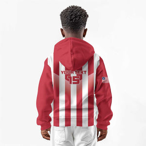 Custom Liberia Football Kid Hoodie The Lone Stars Sporty Style