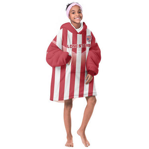 Custom Liberia Football Kid Wearable Blanket Hoodie The Lone Stars Sporty Style