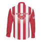 Custom Liberia Football Long Sleeve Button Shirt The Lone Stars Sporty Style
