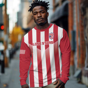 Custom Liberia Football Long Sleeve Shirt The Lone Stars Sporty Style LT15