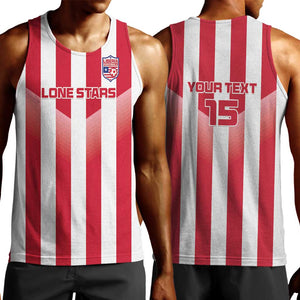 Custom Liberia Football Men Tank Top The Lone Stars Sporty Style