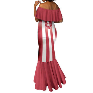 Custom Liberia Football Mermaid Dress The Lone Stars Sporty Style