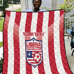 Custom Liberia Football Quilt The Lone Stars Sporty Style