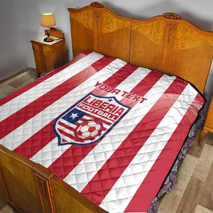 Custom Liberia Football Quilt The Lone Stars Sporty Style