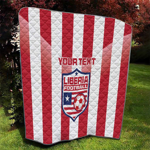 Custom Liberia Football Quilt The Lone Stars Sporty Style