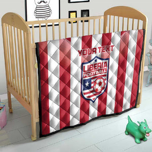 Custom Liberia Football Quilt The Lone Stars Sporty Style