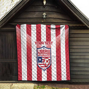 Custom Liberia Football Quilt The Lone Stars Sporty Style