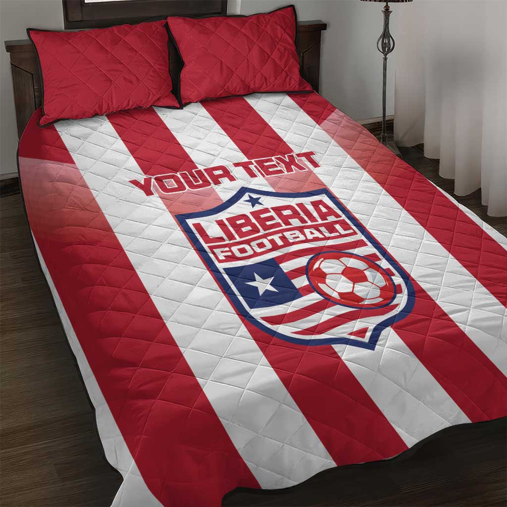 Custom Liberia Football Quilt Bed Set The Lone Stars Sporty Style