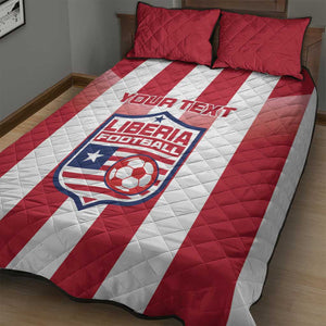 Custom Liberia Football Quilt Bed Set The Lone Stars Sporty Style