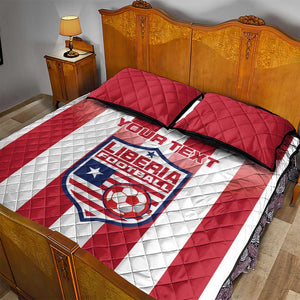 Custom Liberia Football Quilt Bed Set The Lone Stars Sporty Style