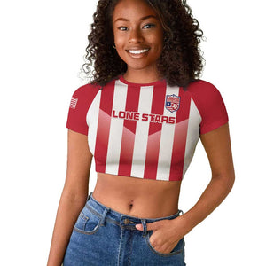 Custom Liberia Football Raglan Cropped T shirt The Lone Stars Sporty Style