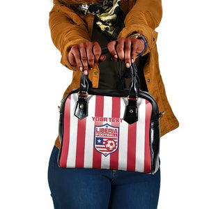 Custom Liberia Football Shoulder Handbag The Lone Stars Sporty Style