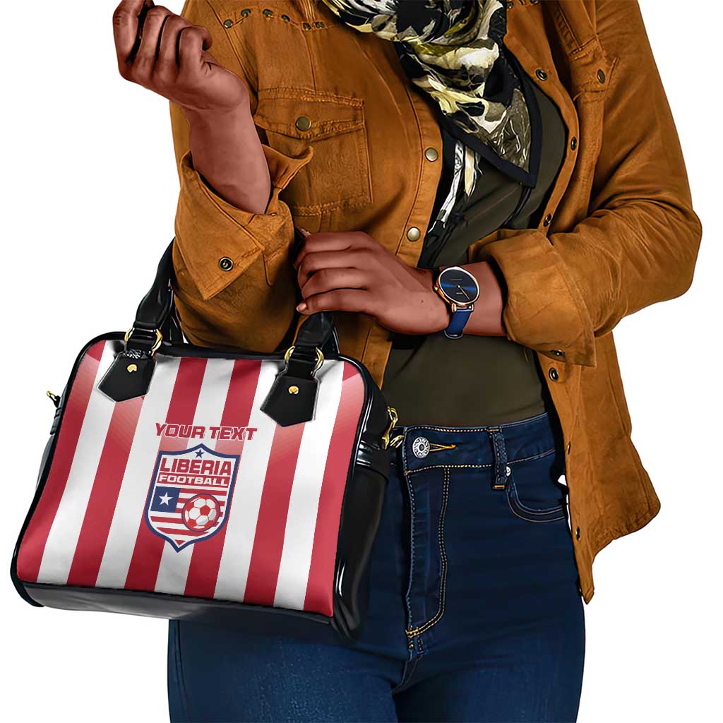 Custom Liberia Football Shoulder Handbag The Lone Stars Sporty Style