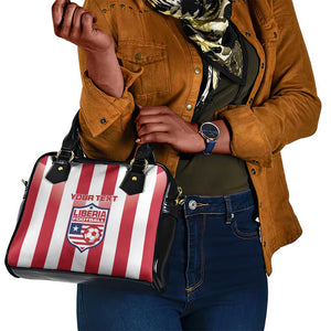 Custom Liberia Football Shoulder Handbag The Lone Stars Sporty Style