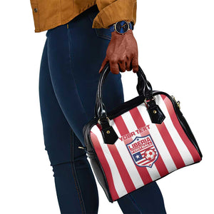 Custom Liberia Football Shoulder Handbag The Lone Stars Sporty Style