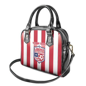 Custom Liberia Football Shoulder Handbag The Lone Stars Sporty Style