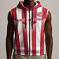 Custom Liberia Football Sleeveless Zip Hoodie The Lone Stars Sporty Style - African Pride