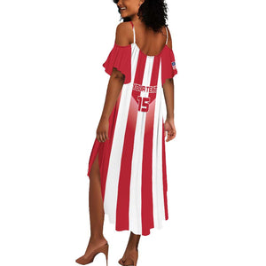 Custom Liberia Football Summer Maxi Dress The Lone Stars Sporty Style