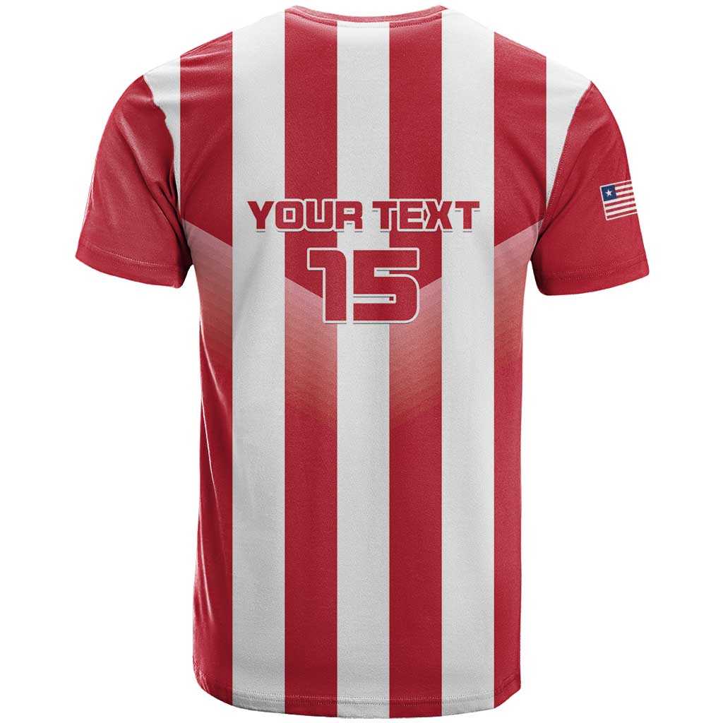 Custom Liberia Football T shirt The Lone Stars Sporty Style