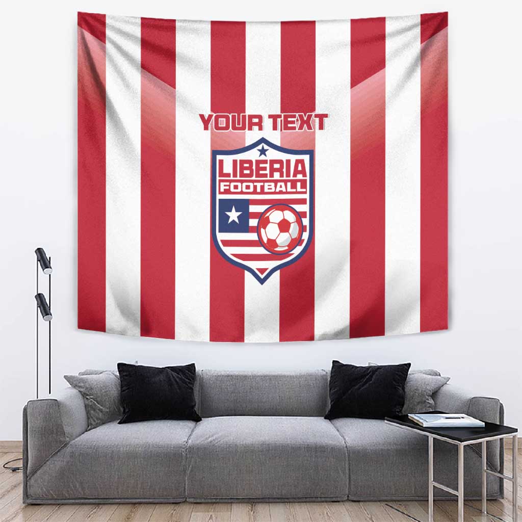 Custom Liberia Football Tapestry The Lone Stars Sporty Style